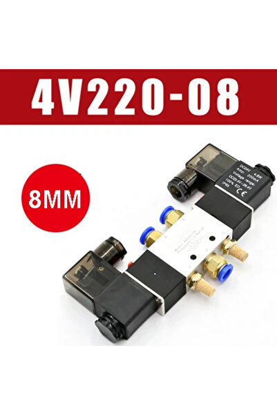 Choice8 DC 24V w 8mm fittings High Quality Solenoid Valve 220V Pneumatic 4V22...