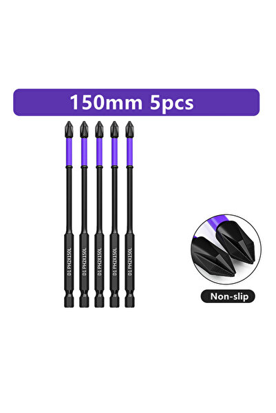 Choice9 150mm 5pcs D1 Anti-Slip and Shk-Proof Bits Screwdriver Bits,High Hard...