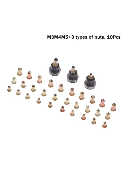 Choice4 مجموعة أدوات برشام يدوية A1 مكونة من 10 قطع، تتضمن رؤوس صواميل M3-12،...