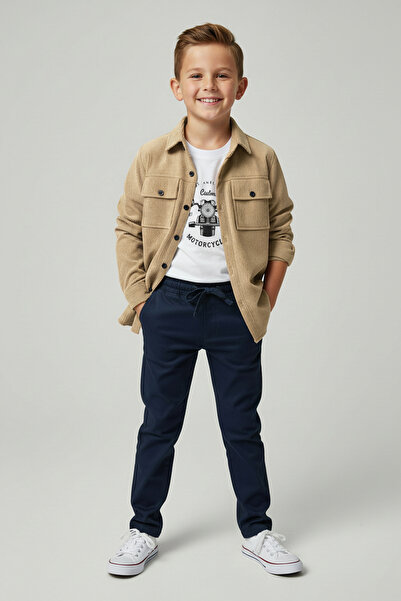 Merdia Set 3 piese pentru băieți (cămașă din lycra, tricou și pantaloni cu șn...