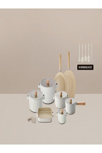 NEOFLAM ,FIKA 20pcs cooking set,Sahara sands color