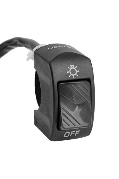 Choice مفتاح تشغيل/إيقاف أسود للدراجات النارية، زر تحكم مثبت على المقود، مصبا...