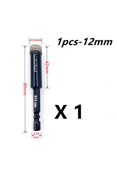 Choice5 1pcs-12mm 5-16mm Hexagonal Shank Brazed Dry Ceramic Tile Drill Bit Ma...