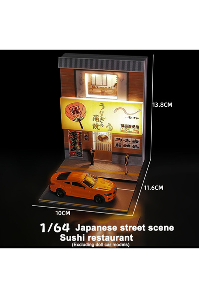 Choice5 متجر ثعابين البحر 1/64 نموذج مطعم حانة مع مصباح، مجموعة ديكورات نموذج...