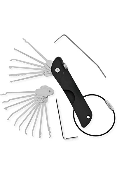 Choice1 black 21pcs Compact Lk king Set Rust-resistant Versatile Door Open Ke...