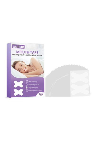 choice2 علبة (120 قطعة) 120/240 قطعة شريط لاصق للفم لعلاج الشخير وتحسين التنف...