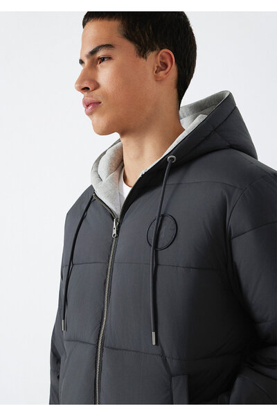 Mavi Double-Sided Hooded Black Coat 0110770-71379