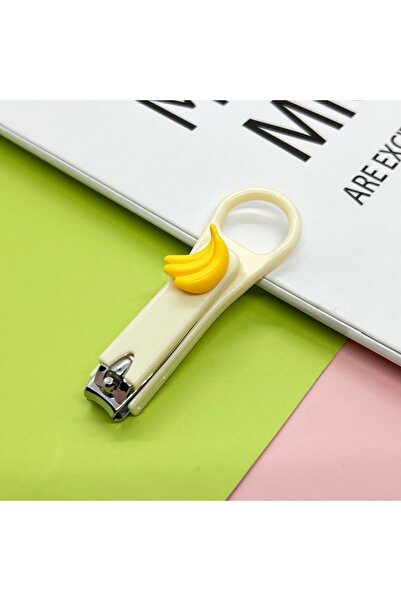 Choice4 مقص أظافر كرتوني على شكل موزة، مقص أظافر محمول للأطفال على شكل قلب