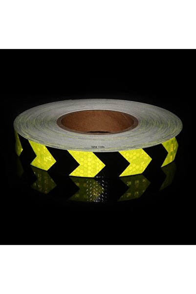 Choice4 ملصقات عاكسة للدراجات من Flu-Black Arrow، مقاس 25 مم × 5 م، ذاتية الل...