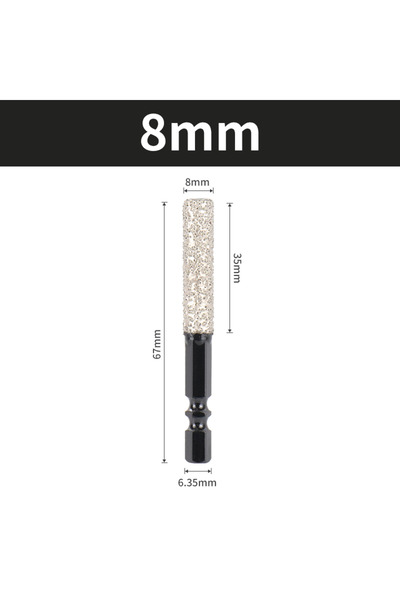 Choice1 Hexagonal 1pcs 8mm Drilling and Grinding Dual-Purpose 6-12mm Hexagona...