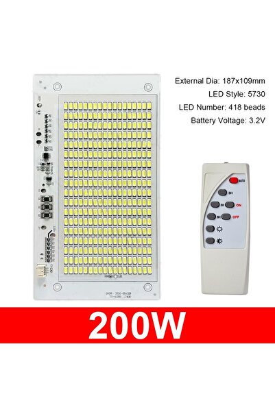 Choice1 200W 1Pcs 25/40/60/100/250W LED Solar Light Board White Light High Br...