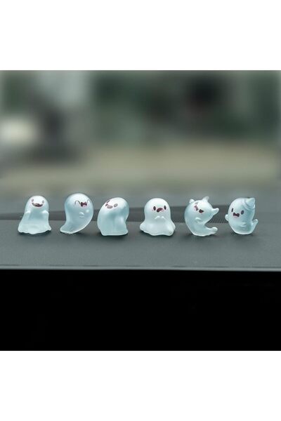 Choice 6pcs 6PCS Luminous Ghost Fun Ghost Car Dash Decorati Car Rear View Mir...