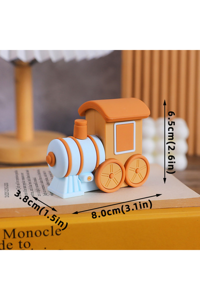 Choice32 قاطرة زرقاء، زينة كعكة على شكل قطار، دب، عربة كعكة، بالون مائي، برج ...