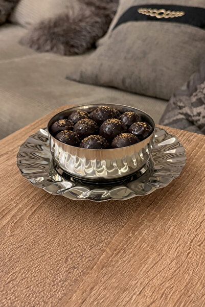 Palaces Indian steel chocolate serving dish