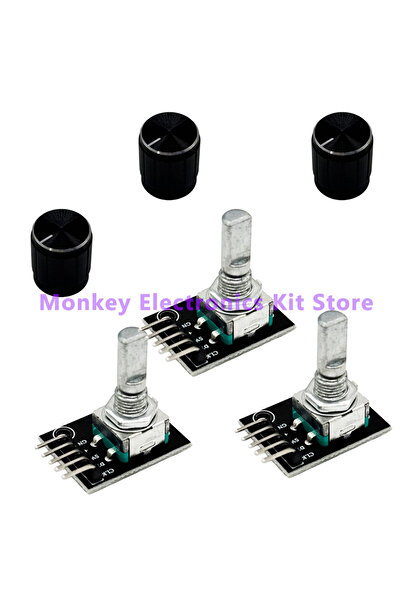 Choice7 3 قطع، من 1 إلى 8 قطع، وحدة تشفير دوارة KY-040 بزاوية 360 درجة مع غطا...