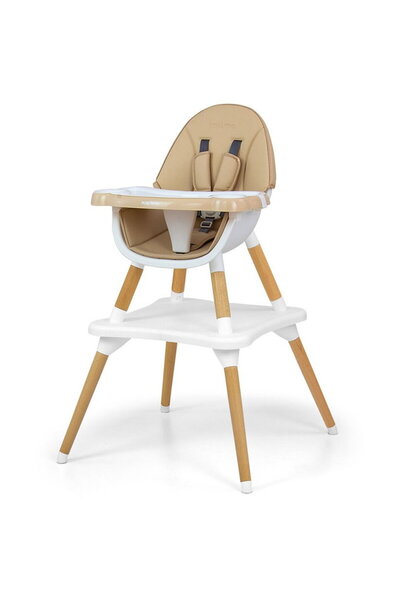 Milly Mally Scaun de masă 2 în 1 Malmo bej