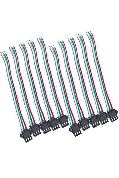 Choice1 sm-3p-F-10PCS 3 Pin JST SM Male Female Plug Connector Cable For WS281...