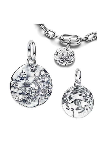 Choice35 AMC7274 Authentic 925 Sterling Silver Golden Round Charms Horse Lion...