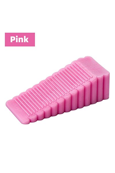 Choice6 قطعة واحدة من سدادة أمان الباب المصنوعة من السيليكون الوردي، على شكل ...