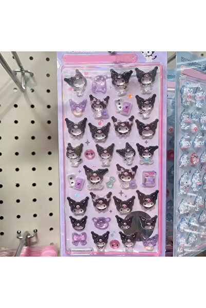 Choice7 StyleA 1 قطعة 1/7 قطعة Kawaii Sanrio 3D Bubble Kuromi My Melody ملصقا...