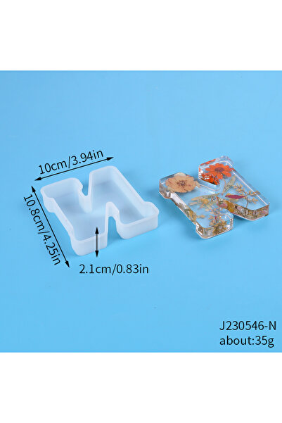 Choice12 N A to Z Large Letter Silicone Mold Capital Alphabet Epoxy Molds DIY...
