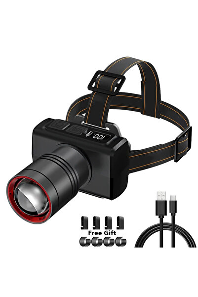 Choice1 مصابيح أمامية قابلة لإعادة الشحن بتقنية LED من هايناست، مزودة بخطاف م...