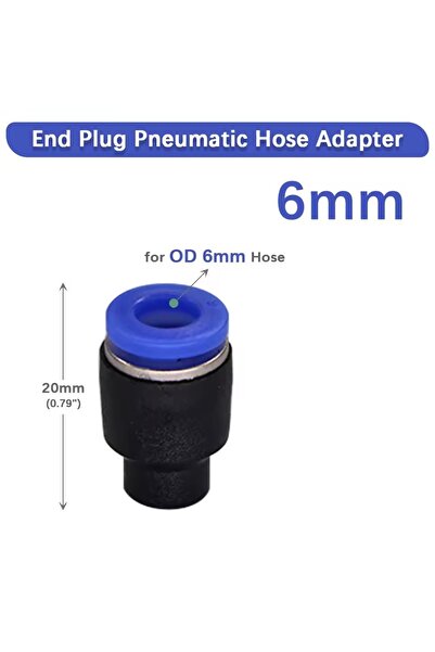 choice2 6mm 5 Pcs Pneumatic Connector Quick Plug Plastic Plug Pipe Plug PPF 4...