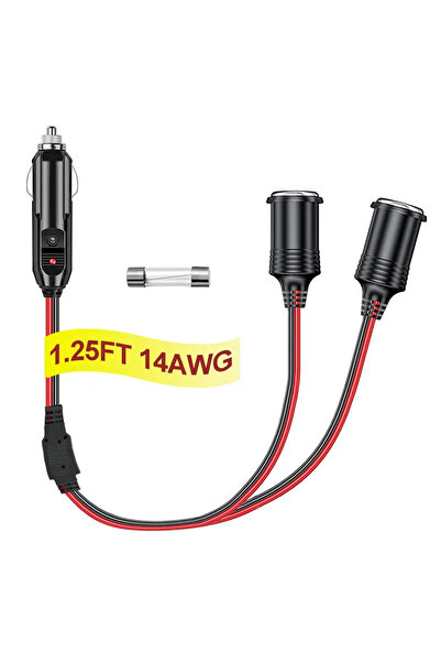 Choice6 EC-1.25FT-14AWG Durable Super Car Charging Power Cord Cigarette Light...