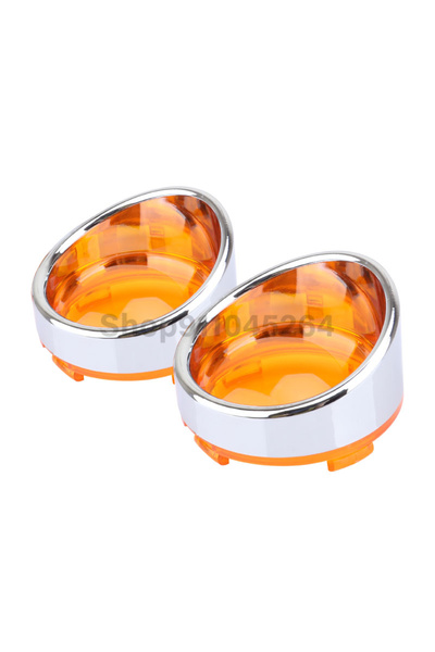 Choice6 Style5 Motorcycle ABS Turn Signal Light Blinker Bezels Indicator Lens...