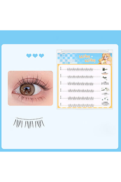 Choice1 B رموش سفلية بدون غراء، 36 صف، ذاتية اللصق، قابلة لإعادة الاستخدام، ك...