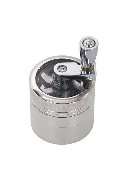 Choice3 Silver New 4-layer Tobacco Grinder 40MM Manual Metal Zinc Alloy Herb ...