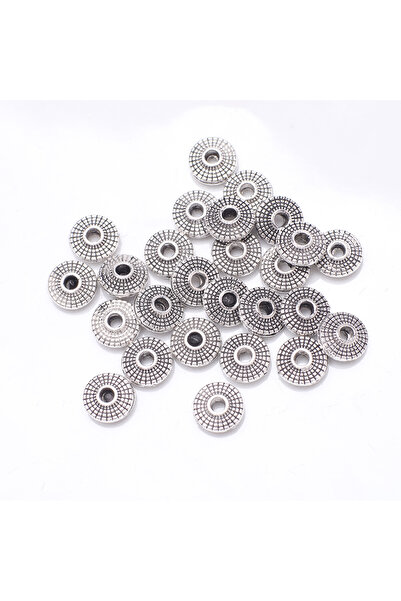 Choice14 023 50Pcs Metal Round Loose Spacer Beads Crafts For Diy Jewelry Maki...