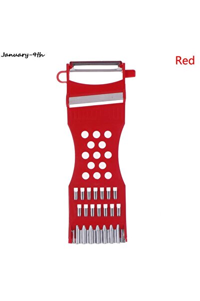 Choice1 قطاعة خضراوات خضراء فاتحة، مبشرة ثوم، مقشرة بطاطس، قطاعة خيار وجزر، م...