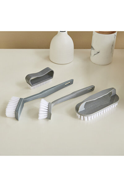 Home Box Alina 4-Piece Deep Cleaning Multiutility Brush Set