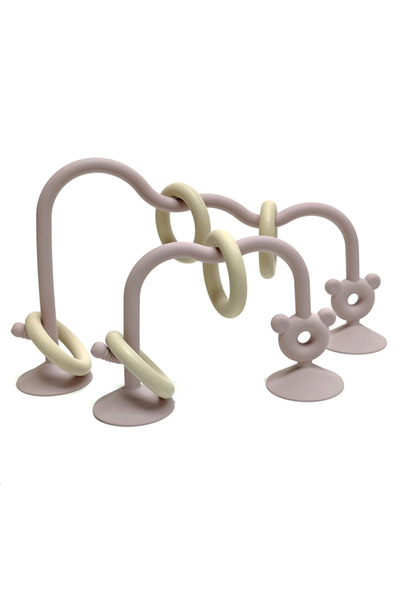 Choice1 لعبة خرز حلزونية وردية اللون للأطفال، مصنوعة من السيليكون، تُساعد على...