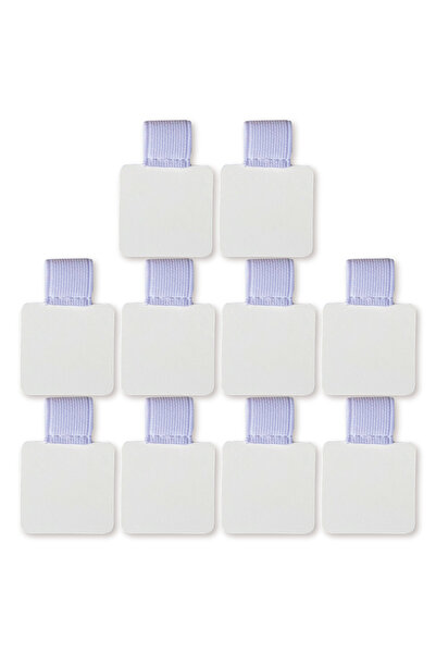 Choice3 10PCS White 10 Pack Elastic Pen Loop Holder Self-Adhesive PU Leather ...