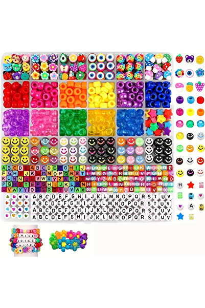 Choice5 28 grids 01 15-28Grids Polymer Clay Beads Set Letter Imitation Pearl ...