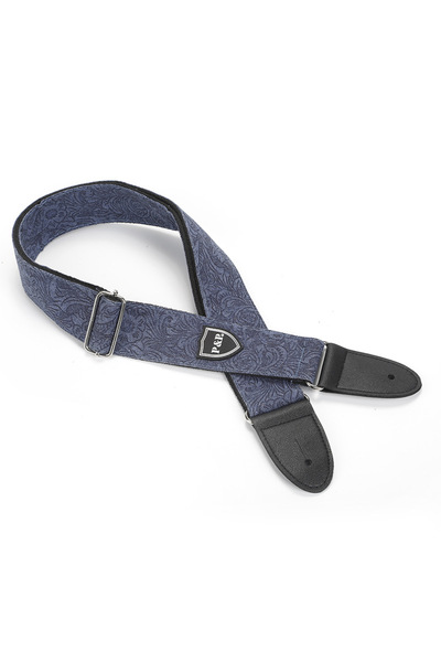 Choice3 S130Blue Retro Design Adjustable Embroidered Cotton Guitar Strap Wide...