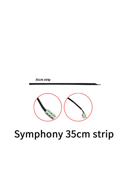Choice1 شريط إضاءة LED من نوع RGBIC بطول 35 سم من سيمفوني، تطبيق "مصباح LED" ...
