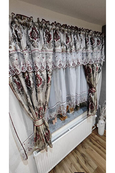 OEM Unique set of curtains + decorative drapes for living room bedroom, WIDTH...