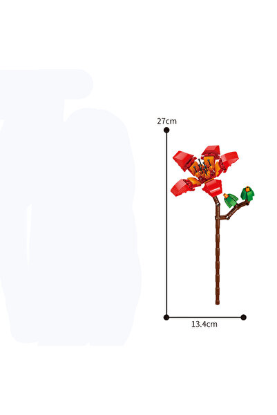 Choice9 JM-9095-11 13 نمطًا من مكعبات بناء الزهور الجميلة: ورد، عيد الحب، لاف...
