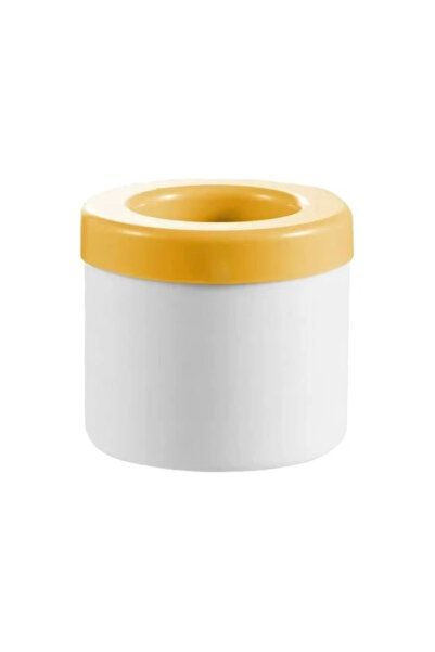 Choice1 قالب مكعبات ثلج سيليكون أصفر اللون، دلو ثلج دائري، مناسب للاستخدام ال...