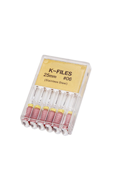 choice2 25mm-06 Dental Tools Root Cannal Endo H File 25mm K File 25mm Stainle...