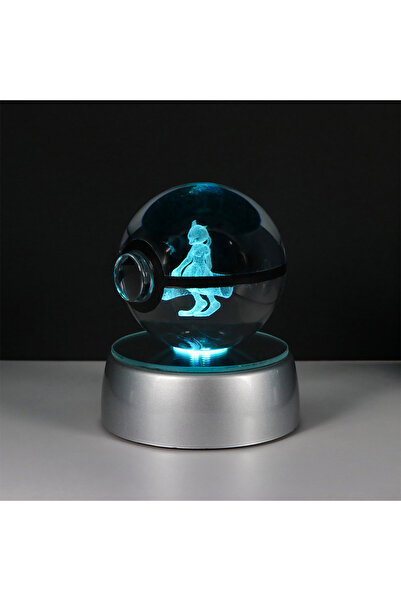 Choice7 مجسم بوكيمون ثلاثي الأبعاد على شكل كرة كريستالية، مجسم بيكاتشو، مجسم ...