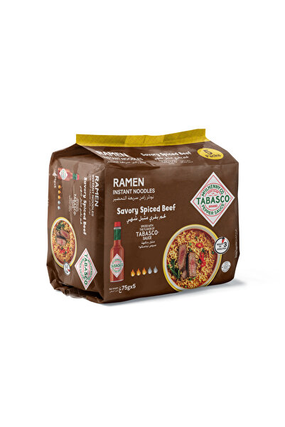Tabasco Ramen Instant Noodles Savory Fiery Beef 75 g x 5 x 2 Pack