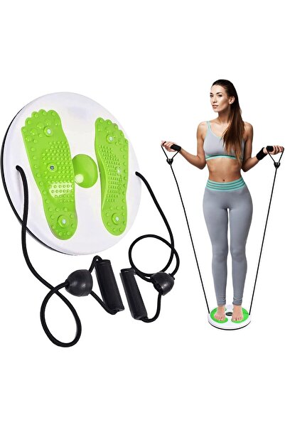 Generic Waist Twisting Disc with Resistance Bands – Massage Thin Waist Fitnes...