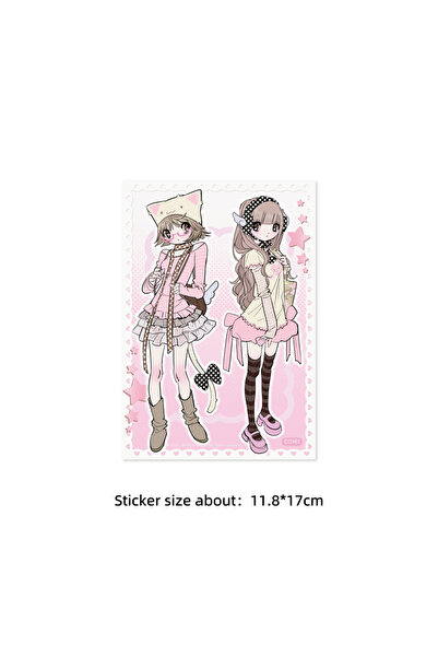 Choice10 7 ملصقات كورية من دومي، شخصيات كوميكا، 1/12 قطعة، ملصقات عالية الجود...