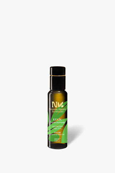 Nermin Hanım Zeytinliği Kekikli Çeşnili Naturel Sızma Zeytinyağı Cam Şişe 100ml