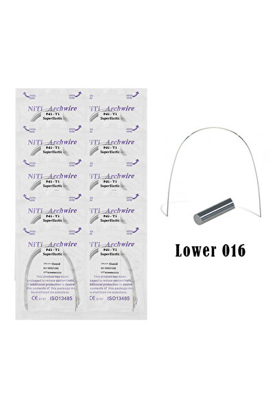 Choice20 016X016 سفلي 100 قطعة = 10 قطع أسلاك تقويم أسنان فائقة المرونة من ال...