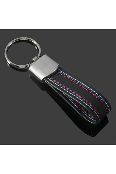 choice2 A3 silver Leather Car Emblem Key Fobs Keyring Key Chain Decoration fo...